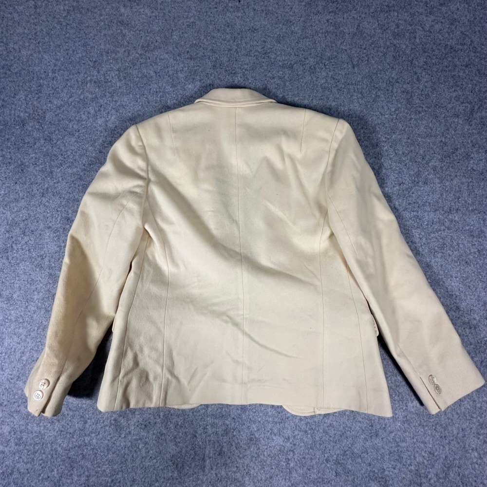 Pendleton Wool Blazer Petite Cream Womens Vintage USA Made - Picture 2 of 16